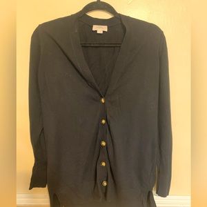 black button down cardigan